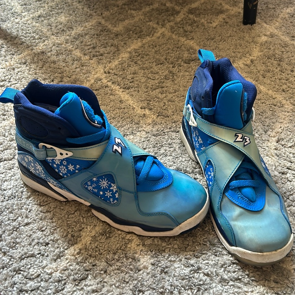 Air Jordan 8 Retro GS 'Snowflake' size Boys Youth 7/Women’s 9